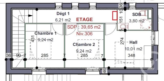 maison à louer - 4 pièces - 78.47 m2 - BALAN - 01 - RHONE-ALPES - Century 21 Bde Immo